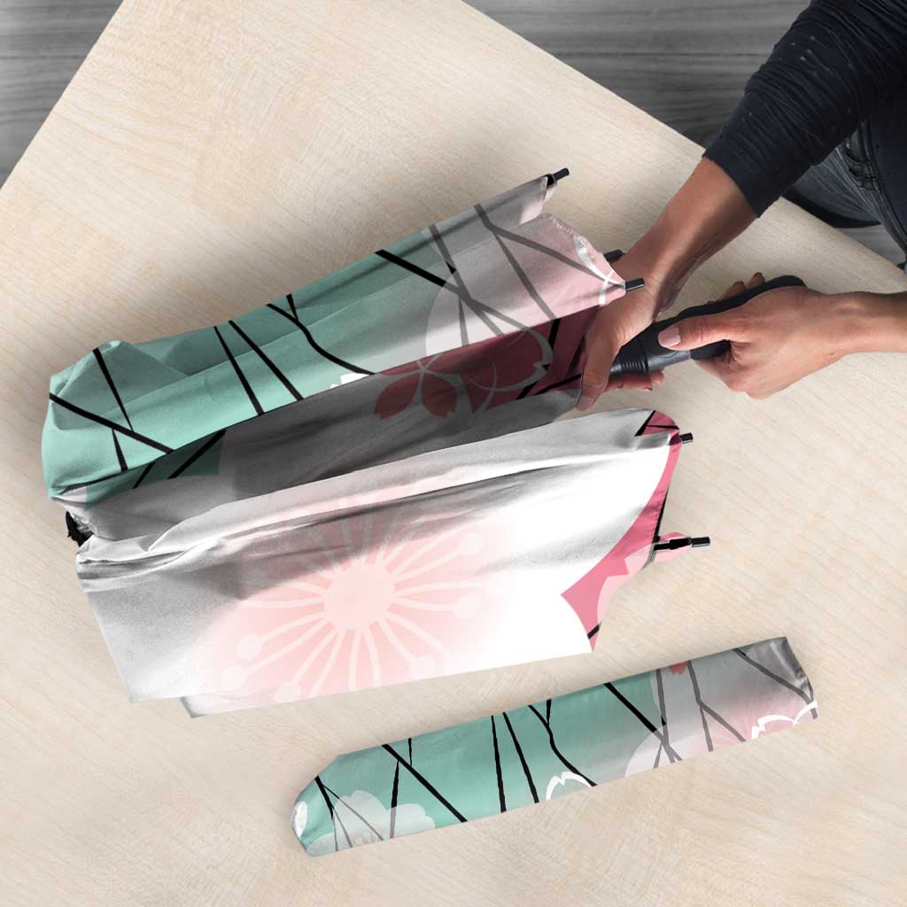 Japanese Kocho Pattern Umbrella Insect Pillar Butterfly Flower Fairy - Wonder Print Shop