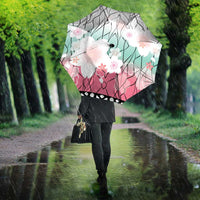 Japanese Kocho Pattern Umbrella Insect Pillar Butterfly Flower Fairy - Wonder Print Shop