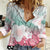 Japanese Kocho Pattern Women Casual Shirt Insect Pillar Butterfly Flower Fairy - Wonder Print Shop