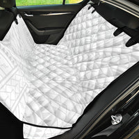 Samoa Lotu Tamaiti Back Car Seat Cover Polynesian White Sunday Simple LT9 - Wonder Print Shop