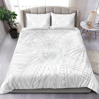 Samoa Lotu Tamaiti Bedding Set Polynesian White Sunday Simple LT9 - Wonder Print Shop