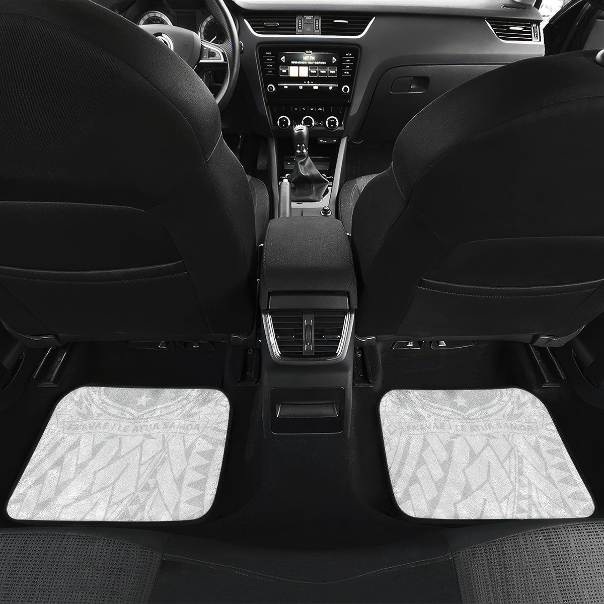 Samoa Lotu Tamaiti Car Mats Polynesian White Sunday Simple LT9 - Wonder Print Shop