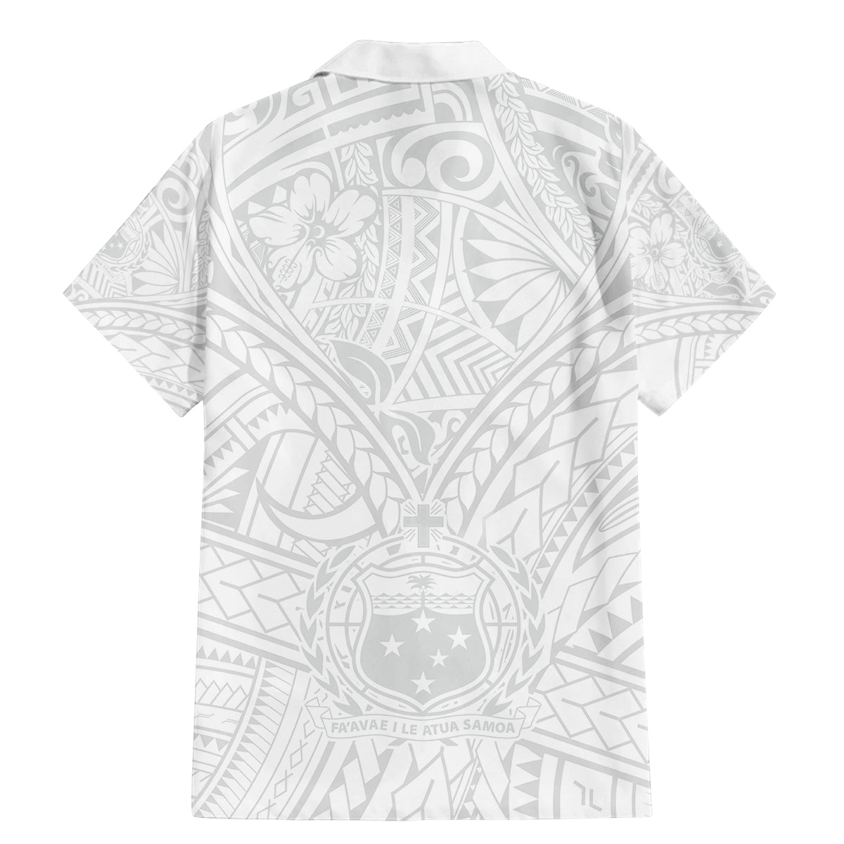 Samoa Lotu Tamaiti Family Matching Mermaid Dress and Hawaiian Shirt Polynesian White Sunday Simple LT9 - Wonder Print Shop