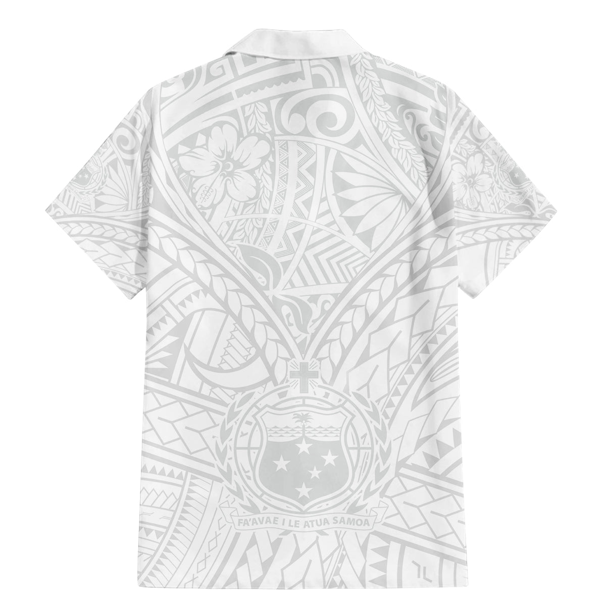 Samoa Lotu Tamaiti Family Matching Mermaid Dress and Hawaiian Shirt Polynesian White Sunday Simple LT9 - Wonder Print Shop