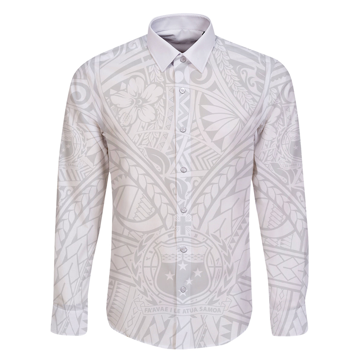 Samoa Lotu Tamaiti Family Matching Puletasi Dress and Hawaiian Shirt Polynesian White Sunday Simple - Wonder Print Shop