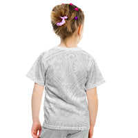 Samoa Lotu Tamaiti Kid T Shirt Polynesian White Sunday Simple - Wonder Print Shop