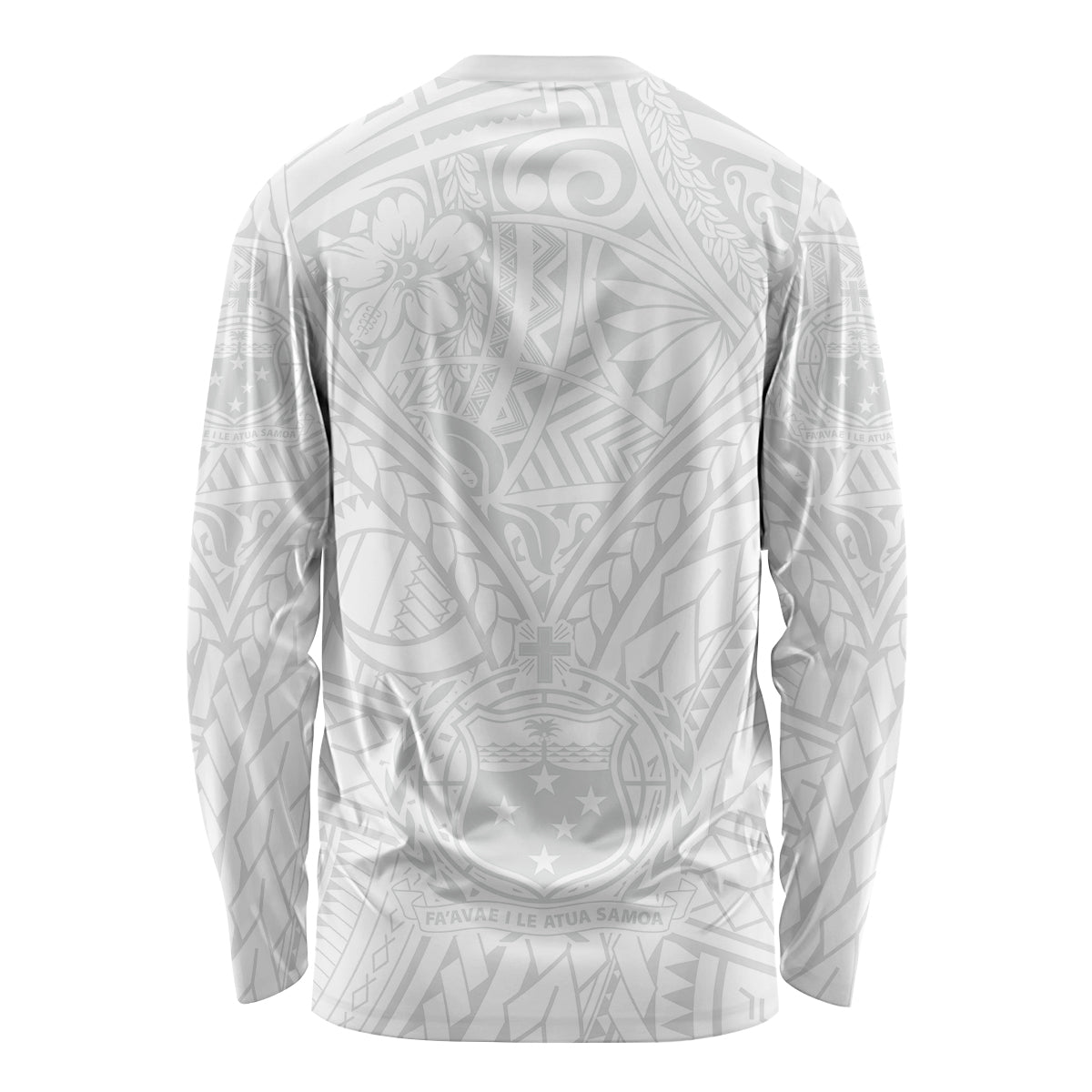 Samoa Lotu Tamaiti Long Sleeve Shirt Polynesian White Sunday Simple - Wonder Print Shop