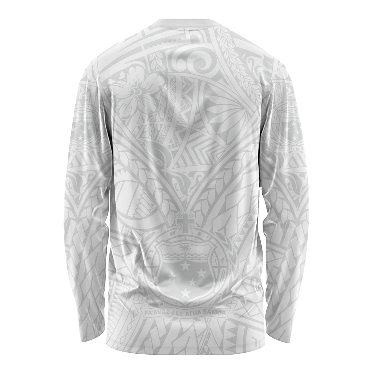 Samoa Lotu Tamaiti Long Sleeve Shirt Polynesian White Sunday Simple - Wonder Print Shop