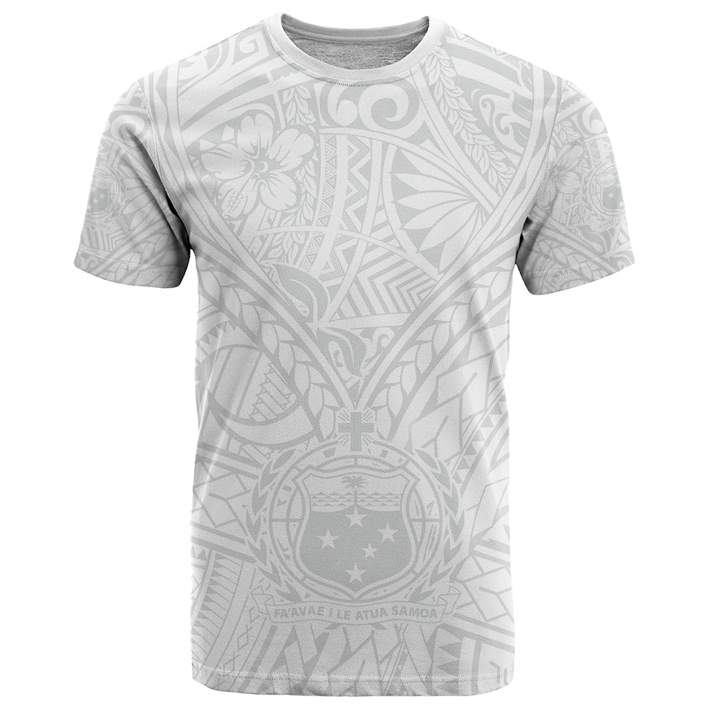 Samoa Lotu Tamaiti T Shirt Polynesian White Sunday Simple - Wonder Print Shop