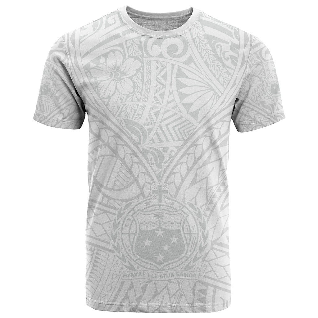 Samoa Lotu Tamaiti T Shirt Polynesian White Sunday Simple - Wonder Print Shop