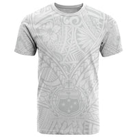 Samoa Lotu Tamaiti T Shirt Polynesian White Sunday Simple - Wonder Print Shop