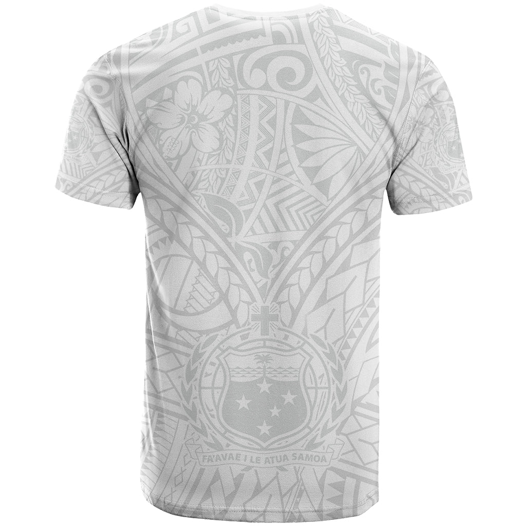 Samoa Lotu Tamaiti T Shirt Polynesian White Sunday Simple - Wonder Print Shop