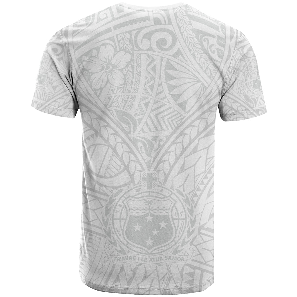 Samoa Lotu Tamaiti T Shirt Polynesian White Sunday Simple - Wonder Print Shop