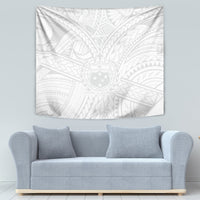Samoa Lotu Tamaiti Tapestry Polynesian White Sunday Simple - Wonder Print Shop