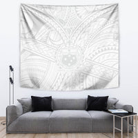 Samoa Lotu Tamaiti Tapestry Polynesian White Sunday Simple - Wonder Print Shop
