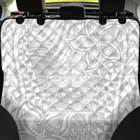 Samoa Lotu Tamait Back Car Seat Cover Tropical Plant White Sunday With Polynesia Pattern LT9 - Wonder Print Shop