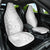 Samoa Lotu Tamait Car Seat Cover Tropical Plant White Sunday With Polynesia Pattern LT9 - Wonder Print Shop
