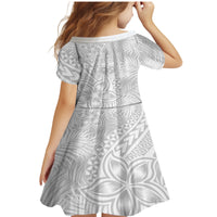 Samoa Lotu Tamait Family Matching Mermaid Dress and Hawaiian Shirt Tropical Plant White Sunday With Polynesia Pattern LT9 - Wonder Print Shop