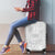 Samoa Lotu Tamait Luggage Cover Tropical Plant White Sunday With Polynesia Pattern - Wonder Print Shop