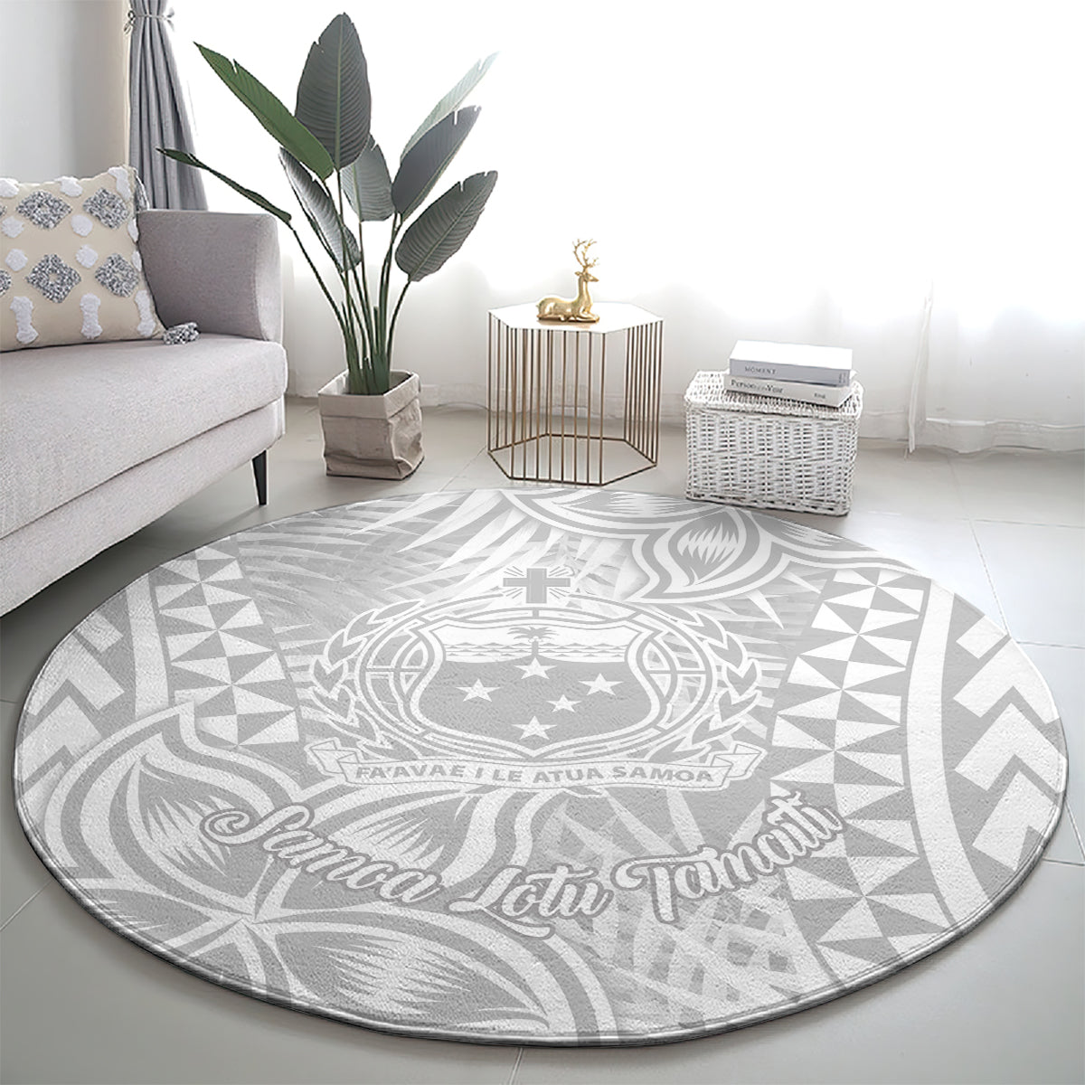 samoa-lotu-tamait-round-carpet-tropical-plant-white-sunday-with-polynesia-pattern