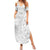 Samoa Lotu Tamait Summer Maxi Dress Tropical Plant White Sunday With Polynesia Pattern - Wonder Print Shop