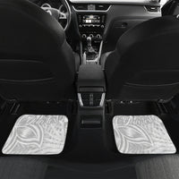 Personalised Samoa Lotu Tamait Car Mats Tropical Plant White Sunday With Polynesia Pattern LT9 - Wonder Print Shop