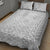 Personalised Samoa Lotu Tamait Quilt Bed Set Tropical Plant White Sunday With Polynesia Pattern - Wonder Print Shop