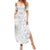 Personalised Samoa Lotu Tamait Summer Maxi Dress Tropical Plant White Sunday With Polynesia Pattern - Wonder Print Shop