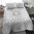 Personalised Tonga White Sunday Bedding Set Tropical Plant With Polynesian Pattern LT9 - Wonder Print Shop