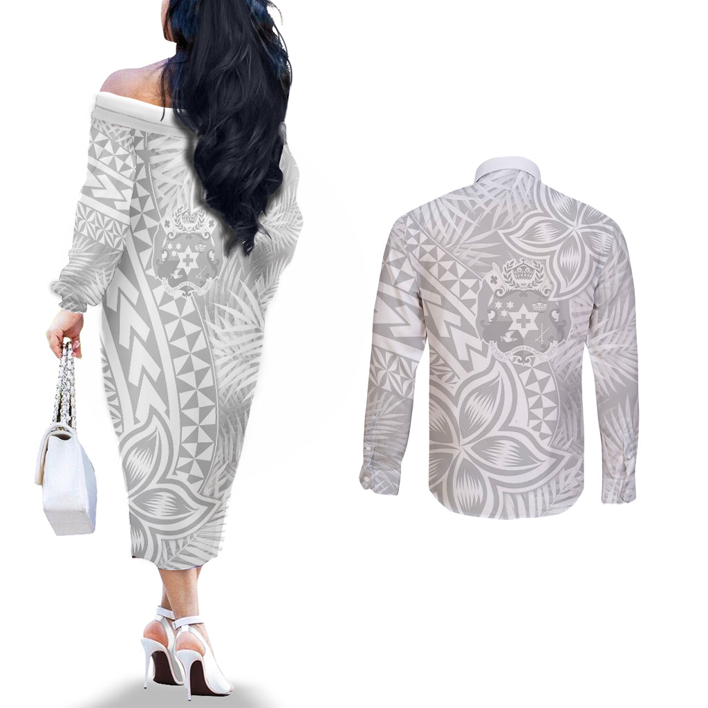 personalised-tonga-white-sunday-couples-matching-off-the-shoulder-long-sleeve-dress-and-long-sleeve-button-shirts-tropical-plant-with-polynesian-pattern