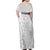 Personalised Tonga White Sunday Family Matching Off Shoulder Maxi Dress and Hawaiian Shirt Tropical Plant With Polynesian Pattern LT9 - Wonder Print Shop