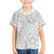 Personalised Tonga White Sunday Kid Hawaiian Shirt Tropical Plant With Polynesian Pattern - Wonder Print Shop