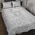 Personalised Tonga White Sunday Quilt Bed Set Tropical Plant With Polynesian Pattern - Wonder Print Shop