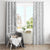 Personalised Tonga White Sunday Window Curtain Tropical Plant With Polynesian Pattern - Wonder Print Shop