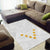 Tonga White Sunday Area Rug Polynesian Plumeria Tribal Simple LT9 - Wonder Print Shop