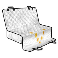 Tonga White Sunday Back Car Seat Cover Polynesian Plumeria Tribal Simple LT9 - Wonder Print Shop