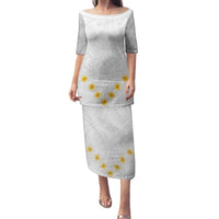 Tonga White Sunday Family Matching Puletasi Dress and Hawaiian Shirt Polynesian Plumeria Tribal Simple - Wonder Print Shop