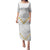 Tonga White Sunday Family Matching Puletasi Dress and Hawaiian Shirt Polynesian Plumeria Tribal Simple - Wonder Print Shop