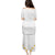 Tonga White Sunday Family Matching Puletasi Dress and Hawaiian Shirt Polynesian Plumeria Tribal Simple - Wonder Print Shop