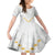Tonga White Sunday Family Matching Summer Maxi Dress and Hawaiian Shirt Polynesian Plumeria Tribal Simple - Wonder Print Shop