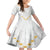Tonga White Sunday Family Matching Summer Maxi Dress and Hawaiian Shirt Polynesian Plumeria Tribal Simple - Wonder Print Shop