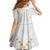Tonga White Sunday Family Matching Summer Maxi Dress and Hawaiian Shirt Polynesian Plumeria Tribal Simple - Wonder Print Shop