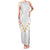 Tonga White Sunday Family Matching Tank Maxi Dress and Hawaiian Shirt Polynesian Plumeria Tribal Simple - Wonder Print Shop