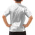 Tonga White Sunday Kid Hawaiian Shirt Polynesian Plumeria Tribal Simple - Wonder Print Shop
