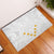 Tonga White Sunday Rubber Doormat Polynesian Plumeria Tribal Simple - Wonder Print Shop