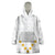 Tonga White Sunday Wearable Blanket Hoodie Polynesian Plumeria Tribal Simple - Wonder Print Shop