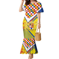 Personalized Belgium Antwerp Province Family Matching Mermaid Dress and Hawaiian Shirt