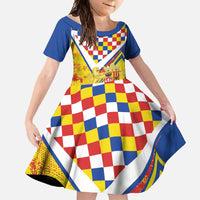 Personalized Belgium Antwerp Province Family Matching Off Shoulder Maxi Dress and Hawaiian Shirt