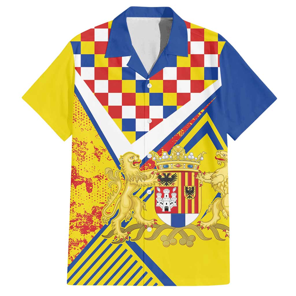 Personalized Belgium Antwerp Province Family Matching Summer Maxi Dress and Hawaiian Shirt