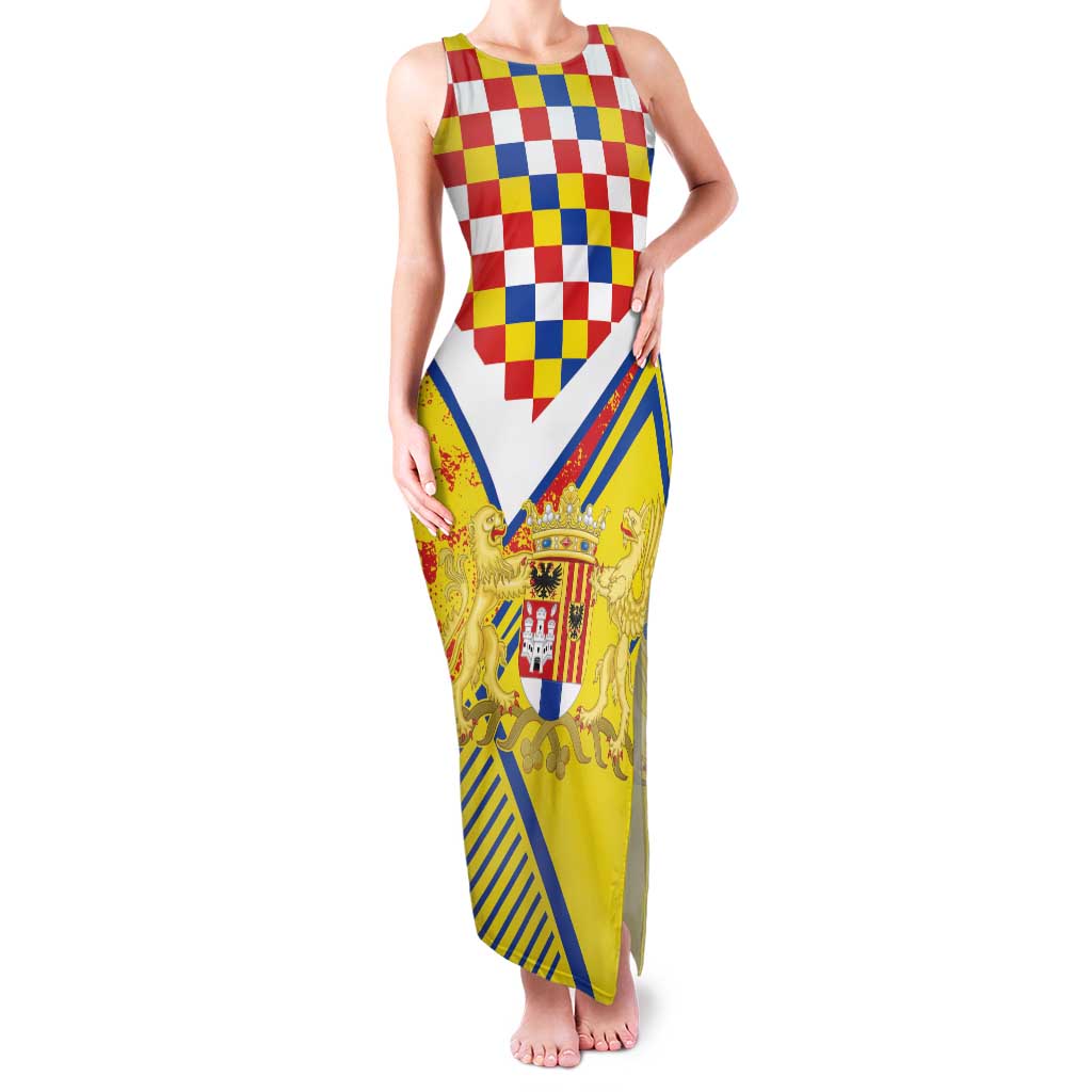 Personalized Belgium Antwerp Province Family Matching Tank Maxi Dress and Hawaiian Shirt
